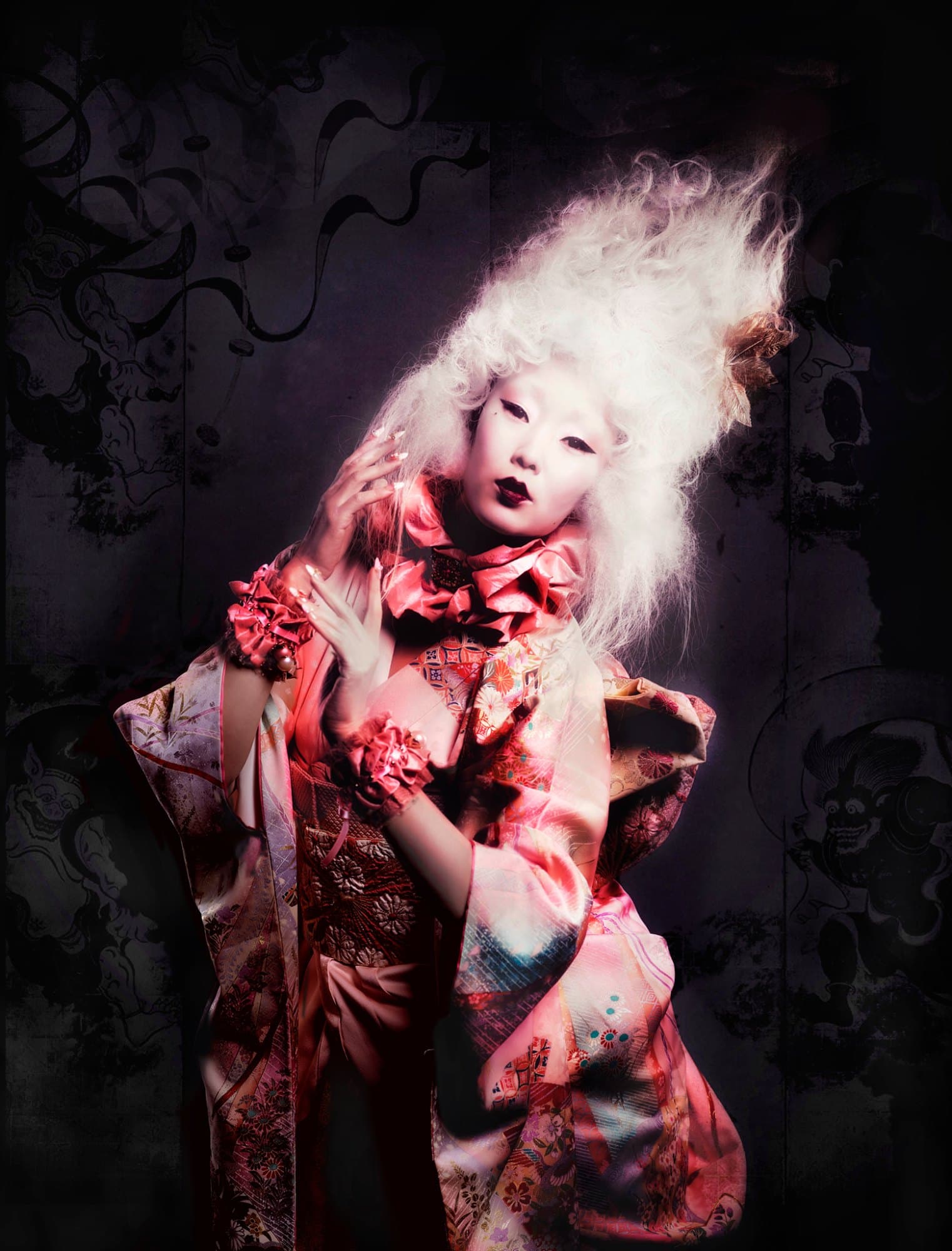 SEO Title Flight of Fancy | William Barrington-Binns ชื่อผลงาน Flight of Fancy – Empress of the Rococo Moon URL Slug flight-of-fancy-empress-of-the-rococo-moon Meta Description — English Discover “Flight of Fancy” by William Barrington-Binns, a mixed-media portrait blending Rococo fantasy, Japanese-inspired costume, and theatrical elegance. Meta Description — ภาษาไทย พบกับ “Flight of Fancy” โดย William Barrington-Binns ผลงานสื่อผสมที่ผสานจินตนาการแบบโรโกโก เครื่องแต่งกายกลิ่นอายญี่ปุ่น และความงามเชิงละคร Artwork Description — English “Flight of Fancy – Empress of the Rococo Moon” by William Barrington-Binns is a theatrical mixed-media portrait where European Rococo extravagance meets Japanese-inspired visual culture. The central figure appears like an empress from an imagined world, dressed in richly patterned fabric and crowned with a luminous white hairstyle. Her graceful pose, porcelain-like face, and elaborate floral details create an atmosphere that is both regal and otherworldly. Light emerges from the surrounding darkness, transforming the portrait into a dreamlike vision suspended between history, fantasy, and performance. By combining references from different cultures and eras, Barrington-Binns explores identity as something fluid and continually reinvented. The work celebrates imagination as a liberating force—one capable of crossing boundaries, reshaping tradition, and creating new forms of beauty. Medium Archival pigment print on museum-grade stretched canvas, mounted on a handcrafted wooden frame. Original Artwork One-of-one Size: 150 × 120 cm Hand-varnished and finished with gold leaf Open Edition Custom sizes available upon request คำบรรยายผลงาน — ภาษาไทย “Flight of Fancy – Empress of the Rococo Moon” โดย William Barrington-Binns คือผลงานพอร์ตเทรตสื่อผสมที่นำความหรูหราเหนือจริงแบบโรโกโกมาพบกับวัฒนธรรมทางภาพที่ได้รับแรงบันดาลใจจากญี่ปุ่น บุคคลกลางภาพปรากฏราวกับจักรพรรดินีจากโลกในจินตนาการ สวมเครื่องแต่งกายลวดลายวิจิตรและทรงผมสีขาวสว่างที่เปรียบเสมือนมงกุฎ ท่วงท่าอันสง่างาม ใบหน้าคล้ายเครื่องเคลือบ และรายละเอียดดอกไม้ สร้างบรรยากาศที่ทั้งสูงศักดิ์ ลึกลับ และเหนือจริง แสงที่ส่องออกมาจากความมืดเปลี่ยนภาพพอร์ตเทรตให้กลายเป็นนิมิตซึ่งลอยอยู่ระหว่างประวัติศาสตร์ จินตนาการ และการแสดง การผสานองค์ประกอบจากต่างวัฒนธรรมและต่างยุคสมัยทำให้ Barrington-Binns นำเสนอตัวตนในฐานะสิ่งที่ลื่นไหลและสามารถสร้างขึ้นใหม่ได้เสมอ ผลงานเฉลิมฉลองพลังแห่งจินตนาการ ซึ่งสามารถก้าวข้ามพรมแดน ตีความขนบเดิมอีกครั้ง และสร้างความงามในรูปแบบใหม่ เทคนิคและวัสดุ ภาพพิมพ์อาร์ไควัลพิกเมนต์บนผ้าใบขึงเกรดพิพิธภัณฑ์ ติดตั้งบนกรอบไม้ทำมือ ผลงานต้นฉบับ ผลงานหนึ่งเดียว ขนาด: 150 × 120 ซม. เคลือบวานิชและตกแต่งแผ่นทองด้วยมือ Open Edition สามารถสั่งผลิตตามขนาดที่ต้องการได้ Image Alt Text — English Flight of Fancy by William Barrington-Binns, depicting a theatrical figure in an ornate Japanese-inspired robe with luminous white Rococo hair. Image Alt Text — ภาษาไทย Flight of Fancy โดย William Barrington-Binns ภาพบุคคลในชุดลวดลายวิจิตรกลิ่นอายญี่ปุ่น พร้อมทรงผมสีขาวแบบโรโกโก Focus Keyphrase Flight of Fancy by William Barrington-Binns Secondary Keywords William Barrington-Binns art, Flight of Fancy artwork, Empress of the Rococo Moon, Rococo portrait art, Japanese-inspired contemporary art, theatrical portrait, fantasy fine art, mixed-media portrait, archival pigment print, gold leaf canvas art คำค้นภาษาไทย Flight of Fancy, Empress of the Rococo Moon, วิลเลียม แบร์ริงตัน-บินส์, ศิลปะโรโกโก, ภาพพอร์ตเทรตแฟนตาซี, ศิลปะร่วมสมัยญี่ปุ่น, ศิลปะเชิงละคร, ศิลปะสื่อผสม, ภาพพิมพ์อาร์ไควัลพิกเมนต์, งานศิลปะตกแต่งทองคำเปลว ชื่อไฟล์ภาพแนะนำ flight-of-fancy-rococo-moon-william-barrington-binns.jpg